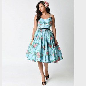 Unique Vintage x Micheline Pitt Budding Beauties Alice Swing Dress